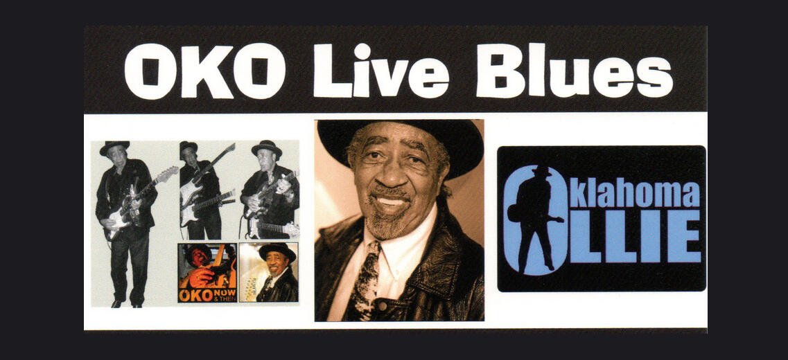 Portrait of blues musician Oklahoma Ollie